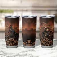 Achilles Iliad Greek Hero Legend Tumbler Cup Trojan War Spartan Warrior Spear Graphic Art