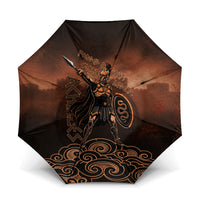 Achilles Iliad Greek Hero Legend Umbrella Trojan War Spartan Warrior Spear Graphic Art