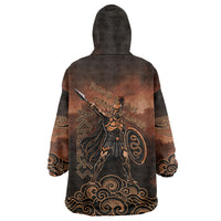 Achilles Iliad Greek Hero Legend Wearable Blanket Hoodie Trojan War Spartan Warrior Spear Graphic Art