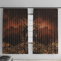Achilles Iliad Greek Hero Legend Window Curtain Trojan War Spartan Warrior Spear Graphic Art