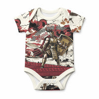 Hector Iliad Stood For Troy Baby Onesie Ancient Greek Trojan Prince Hector Sword Shield Battle