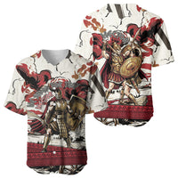 Hector Iliad Stood For Troy Baseball Jersey Ancient Greek Trojan Prince Hector Sword Shield Battle