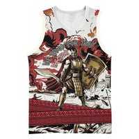 Hector Iliad Stood For Troy Basketball Jersey Ancient Greek Trojan Prince Hector Sword Shield Battle