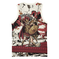 Hector Iliad Stood For Troy Basketball Jersey Ancient Greek Trojan Prince Hector Sword Shield Battle