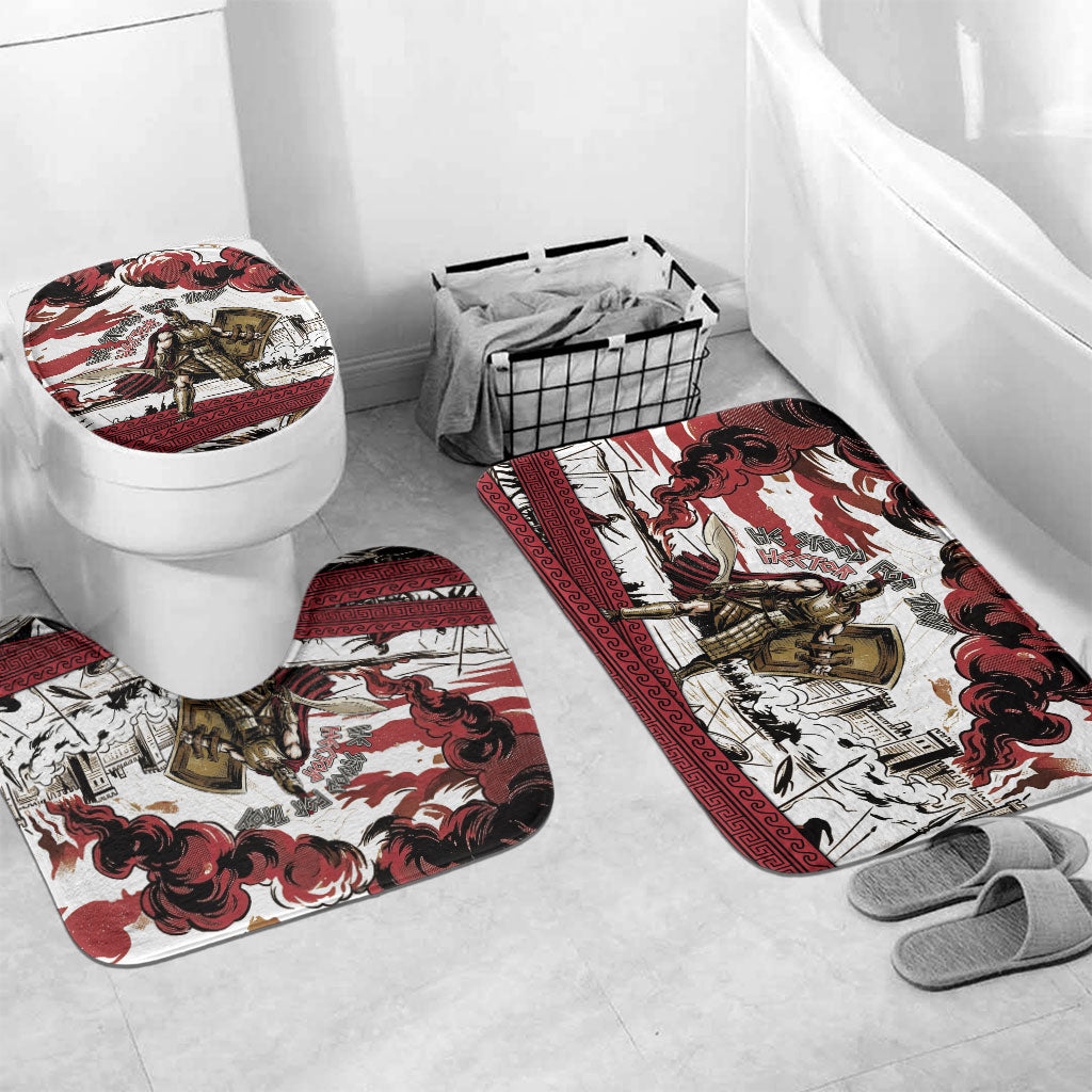 Hector Iliad Stood For Troy Bathroom Set Ancient Greek Trojan Prince Hector Sword Shield Battle