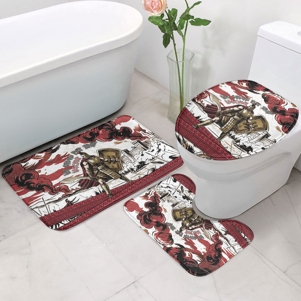 Hector Iliad Stood For Troy Bathroom Set Ancient Greek Trojan Prince Hector Sword Shield Battle
