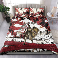 Hector Iliad Stood For Troy Bedding Set Ancient Greek Trojan Prince Hector Sword Shield Battle
