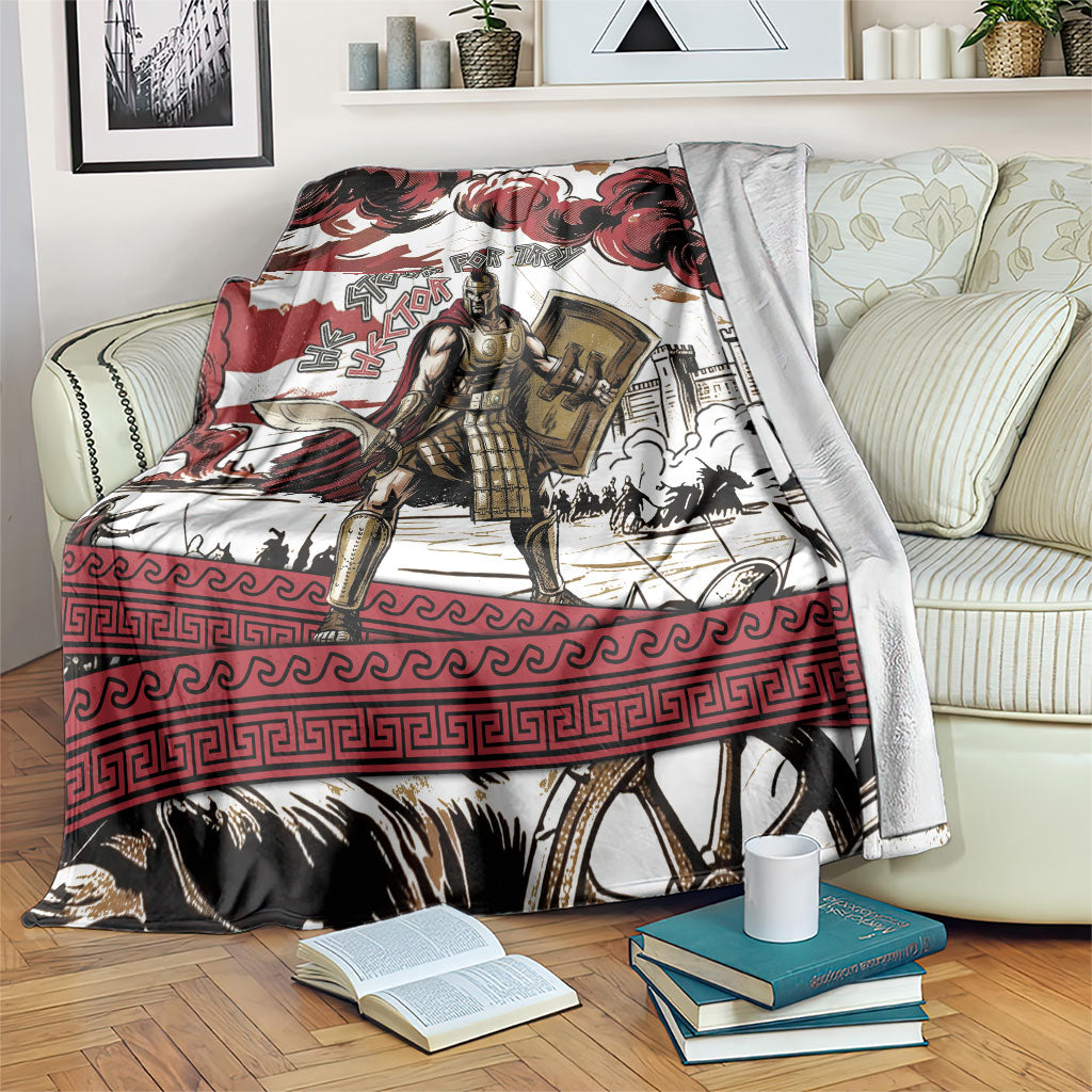 Hector Iliad Stood For Troy Blanket Ancient Greek Trojan Prince Hector Sword Shield Battle
