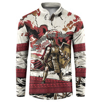 Hector Iliad Stood For Troy Button Sweatshirt Ancient Greek Trojan Prince Hector Sword Shield Battle