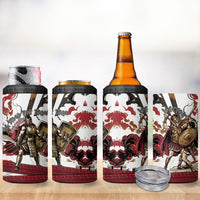 Hector Iliad Stood For Troy 4 in 1 Can Cooler Tumbler Ancient Greek Trojan Prince Hector Sword Shield Battle
