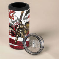 Hector Iliad Stood For Troy 4 in 1 Can Cooler Tumbler Ancient Greek Trojan Prince Hector Sword Shield Battle