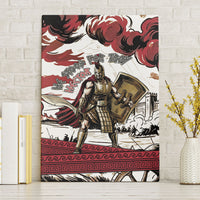 Hector Iliad Stood For Troy Canvas Wall Art Ancient Greek Trojan Prince Hector Sword Shield Battle