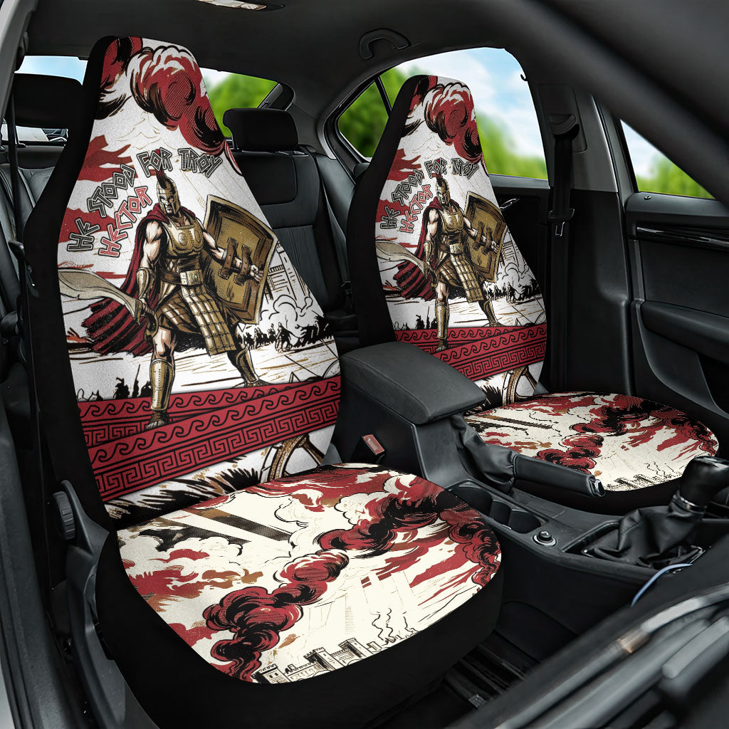 Hector Iliad Stood For Troy Car Seat Cover Ancient Greek Trojan Prince Hector Sword Shield Battle