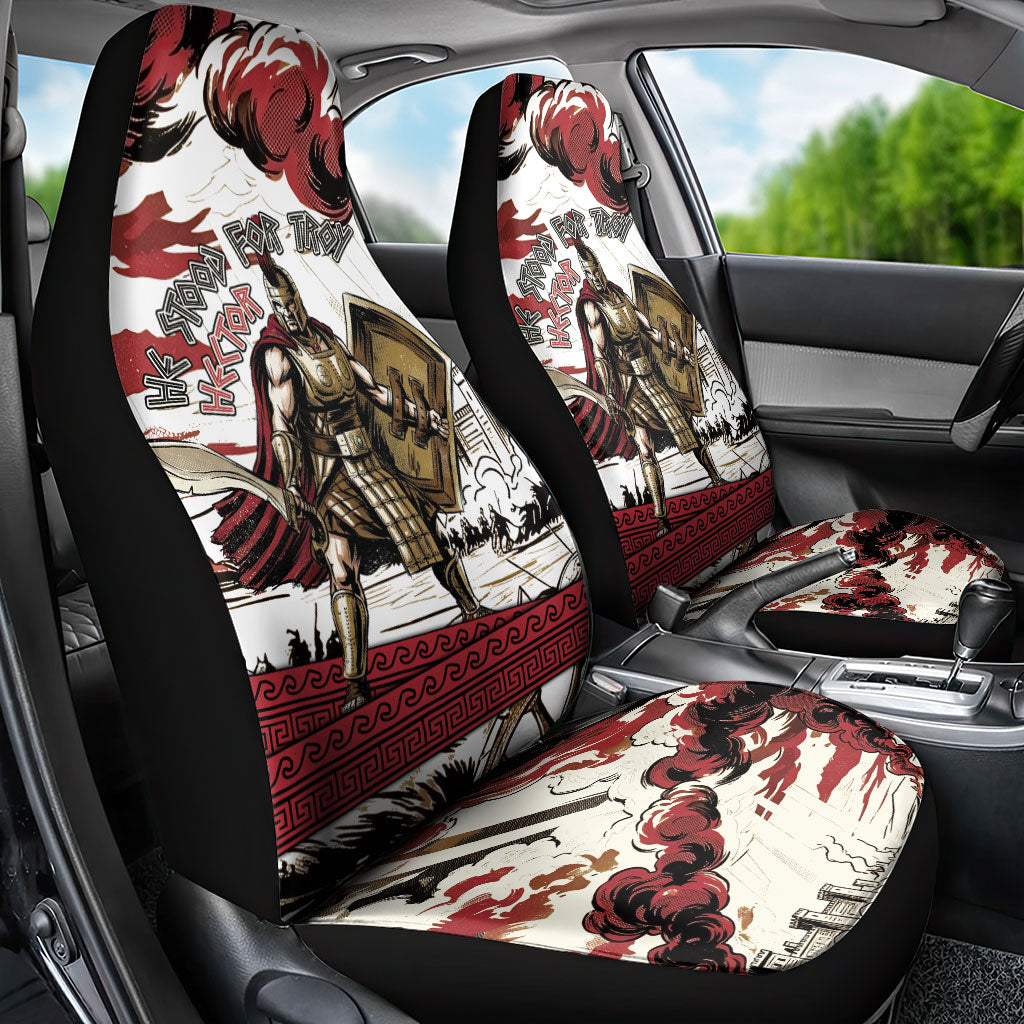 Hector Iliad Stood For Troy Car Seat Cover Ancient Greek Trojan Prince Hector Sword Shield Battle