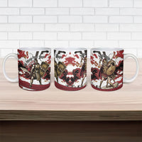 Hector Iliad Stood For Troy Ceramic Mug Ancient Greek Trojan Prince Hector Sword Shield Battle