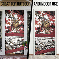 Hector Iliad Stood For Troy Door Cover Ancient Greek Trojan Prince Hector Sword Shield Battle