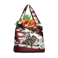 Hector Iliad Stood For Troy Grocery Bag Ancient Greek Trojan Prince Hector Sword Shield Battle