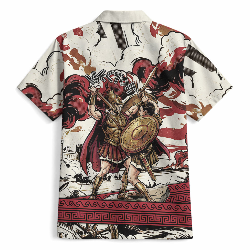Hector Iliad Stood For Troy Hawaiian Shirt Ancient Greek Trojan Prince Hector Sword Shield Battle