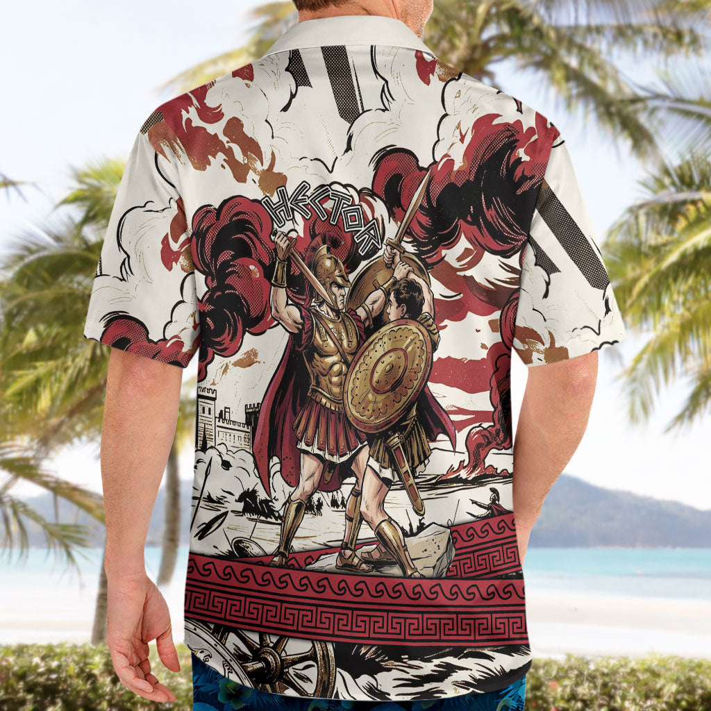 Hector Iliad Stood For Troy Hawaiian Shirt Ancient Greek Trojan Prince Hector Sword Shield Battle