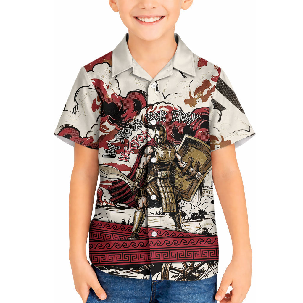Hector Iliad Stood For Troy Hawaiian Shirt Ancient Greek Trojan Prince Hector Sword Shield Battle