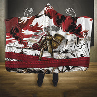 Hector Iliad Stood For Troy Hooded Blanket Ancient Greek Trojan Prince Hector Sword Shield Battle