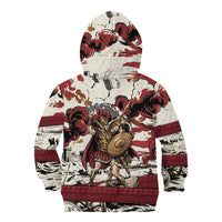 Hector Iliad Stood For Troy Kid Hoodie Ancient Greek Trojan Prince Hector Sword Shield Battle