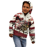 Hector Iliad Stood For Troy Kid Hoodie Ancient Greek Trojan Prince Hector Sword Shield Battle
