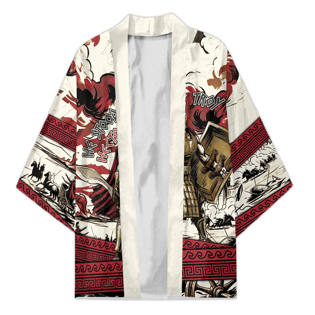Hector Iliad Stood For Troy Kimono Ancient Greek Trojan Prince Hector Sword Shield Battle