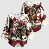 Hector Iliad Stood For Troy Kimono Sleeve Blouse Ancient Greek Trojan Prince Hector Sword Shield Battle