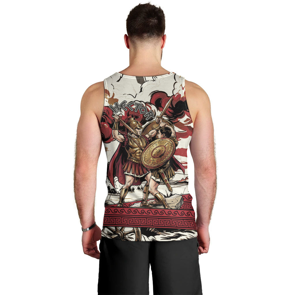 Hector Iliad Stood For Troy Men Tank Top Ancient Greek Trojan Prince Hector Sword Shield Battle