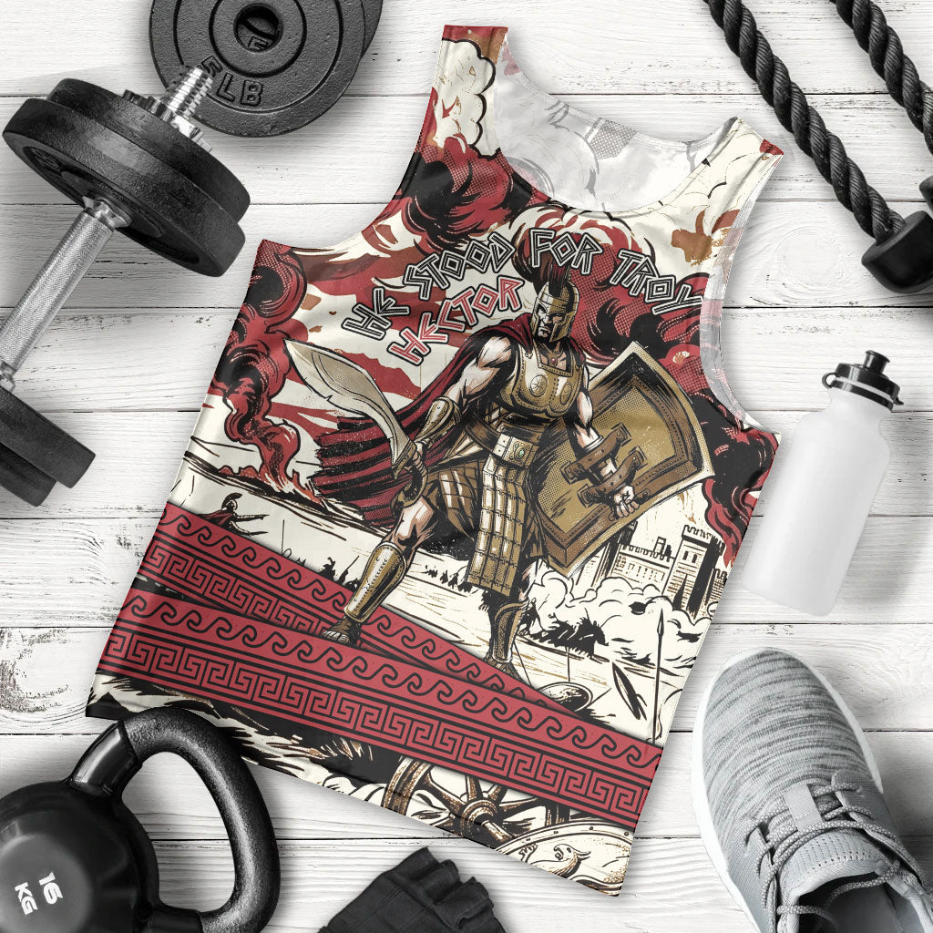 Hector Iliad Stood For Troy Men Tank Top Ancient Greek Trojan Prince Hector Sword Shield Battle