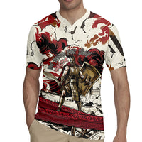Hector Iliad Stood For Troy Rugby Jersey Ancient Greek Trojan Prince Hector Sword Shield Battle