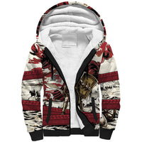 Hector Iliad Stood For Troy Sherpa Hoodie Ancient Greek Trojan Prince Hector Sword Shield Battle