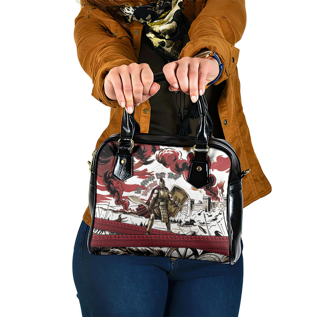Hector Iliad Stood For Troy Shoulder Handbag Ancient Greek Trojan Prince Hector Sword Shield Battle