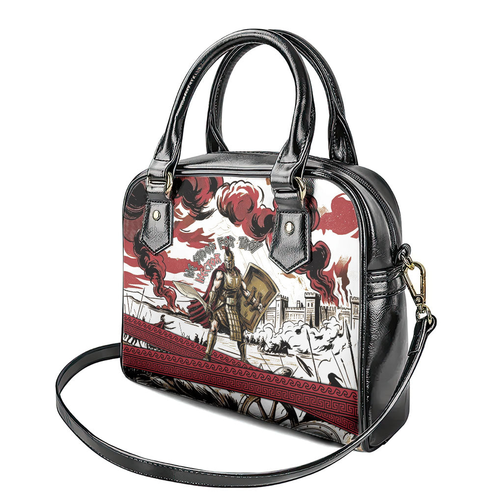 Hector Iliad Stood For Troy Shoulder Handbag Ancient Greek Trojan Prince Hector Sword Shield Battle