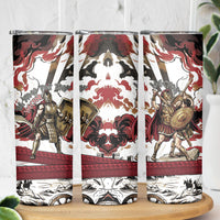 Hector Iliad Stood For Troy Skinny Tumbler Ancient Greek Trojan Prince Hector Sword Shield Battle