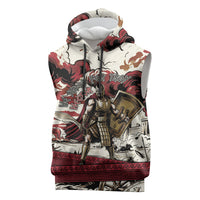 Hector Iliad Stood For Troy Sleeveless Hoodie Ancient Greek Trojan Prince Hector Sword Shield Battle