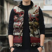Hector Iliad Stood For Troy Sleeveless Puffer Jacket Ancient Greek Trojan Prince Hector Sword Shield Battle