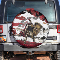 Hector Iliad Stood For Troy Spare Tire Cover Ancient Greek Trojan Prince Hector Sword Shield Battle