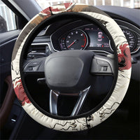 Hector Iliad Stood For Troy Steering Wheel Cover Ancient Greek Trojan Prince Hector Sword Shield Battle