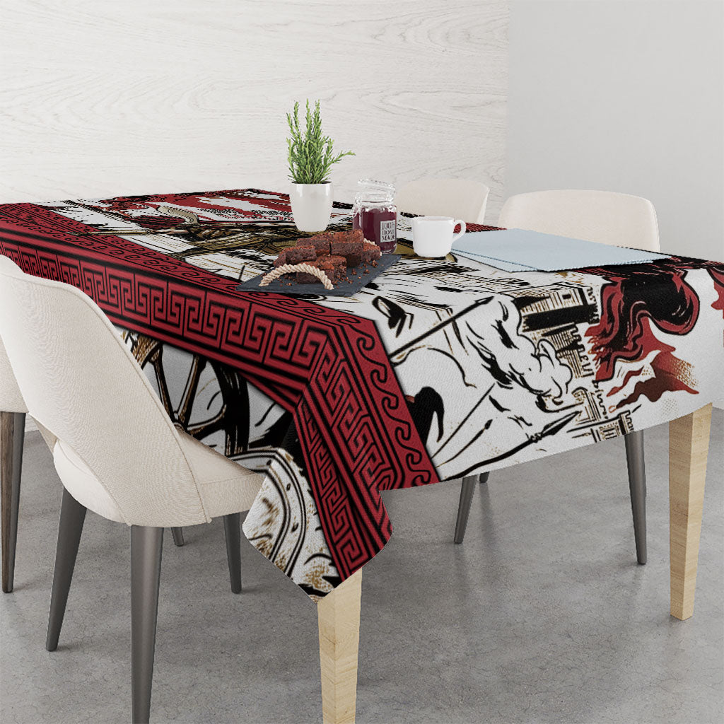 Hector Iliad Stood For Troy Tablecloth Ancient Greek Trojan Prince Hector Sword Shield Battle