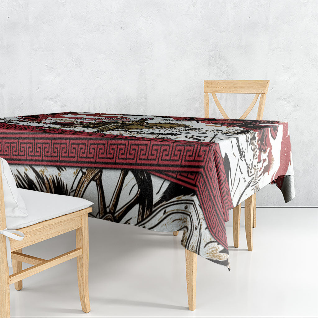 Hector Iliad Stood For Troy Tablecloth Ancient Greek Trojan Prince Hector Sword Shield Battle