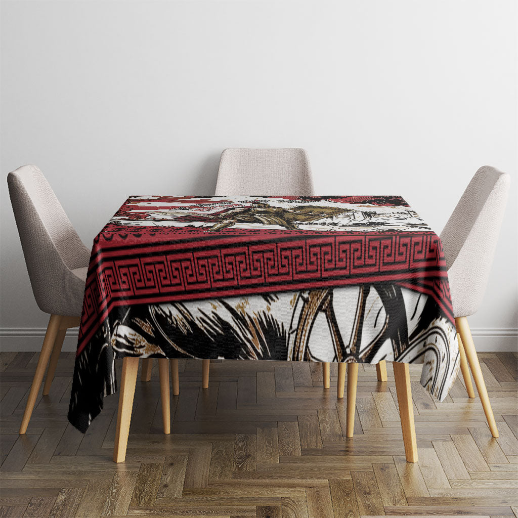Hector Iliad Stood For Troy Tablecloth Ancient Greek Trojan Prince Hector Sword Shield Battle