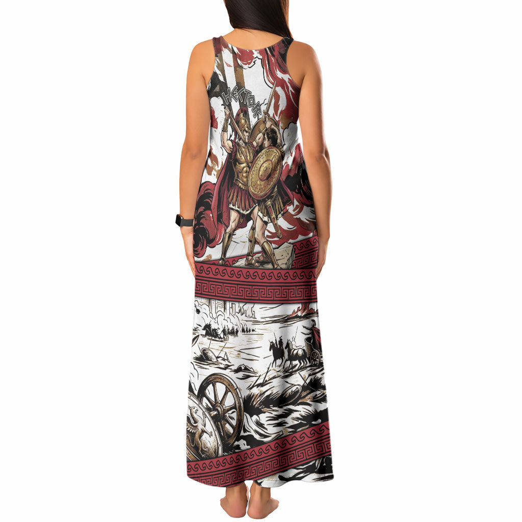 Hector Iliad Stood For Troy Tank Maxi Dress Ancient Greek Trojan Prince Hector Sword Shield Battle