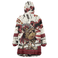 Hector Iliad Stood For Troy Wearable Blanket Hoodie Ancient Greek Trojan Prince Hector Sword Shield Battle