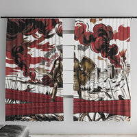 Hector Iliad Stood For Troy Window Curtain Ancient Greek Trojan Prince Hector Sword Shield Battle