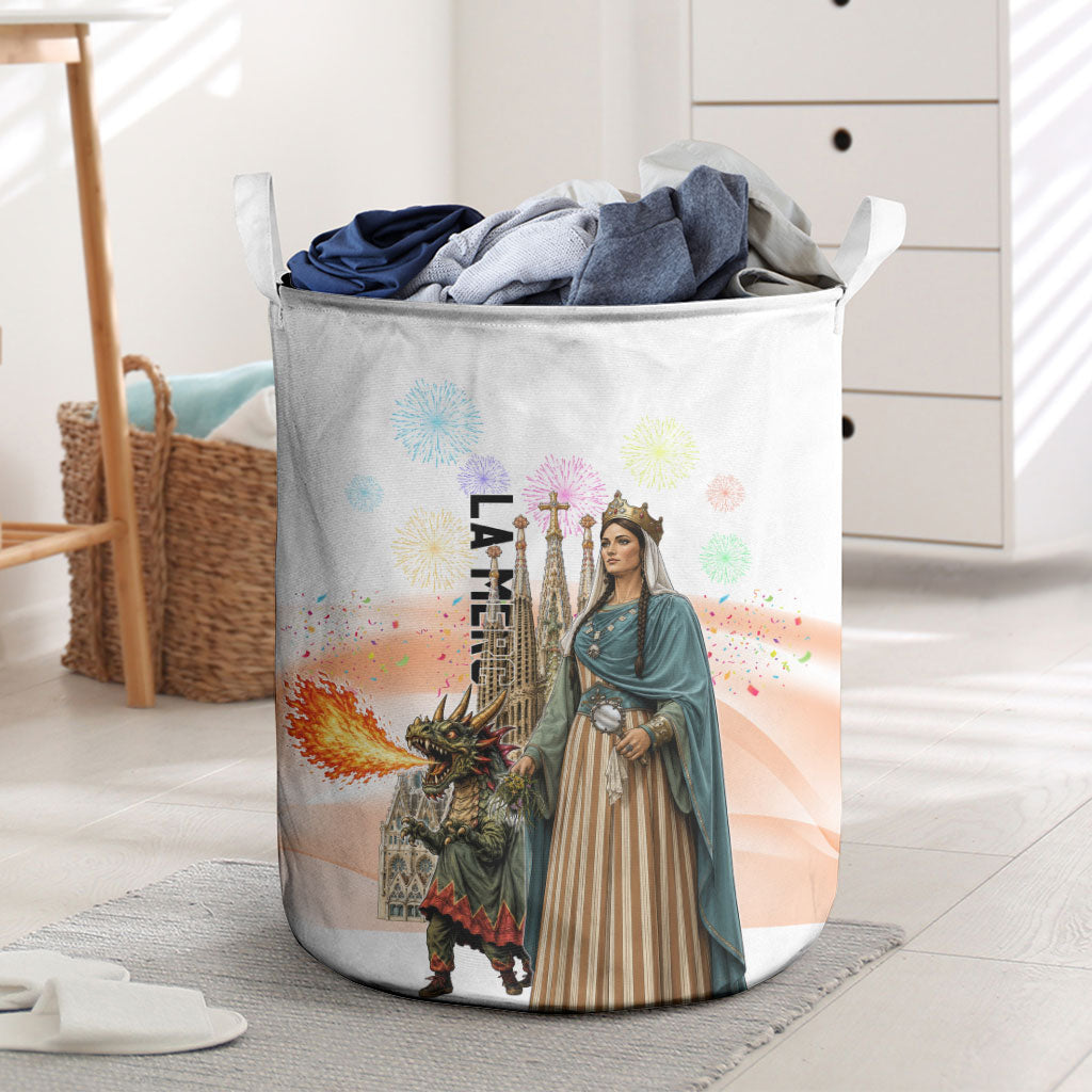 La Merce Festival Barcelona Laundry Basket Catalan Culture Sagrada Familia Castellers