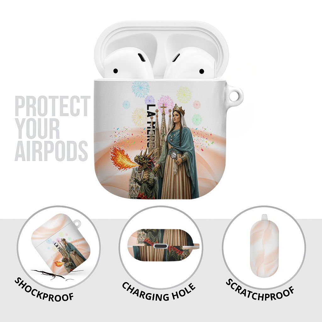 La Merce Festival Barcelona AirPods Case Catalan Culture Sagrada Familia Castellers