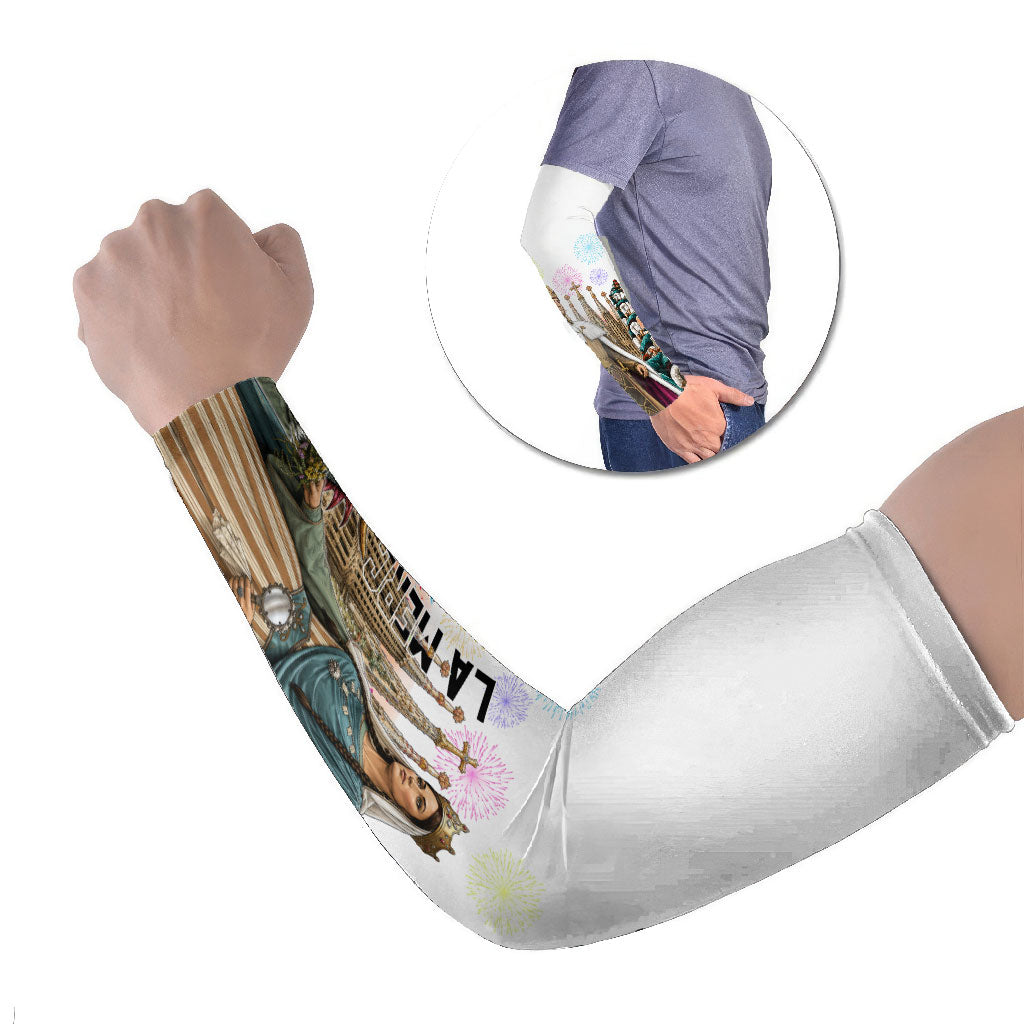 La Merce Festival Barcelona Arm Sleeves Catalan Culture Sagrada Familia Castellers