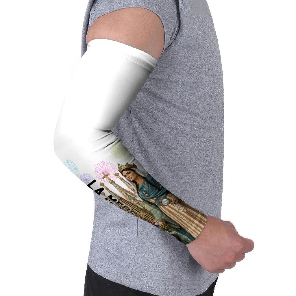 La Merce Festival Barcelona Arm Sleeves Catalan Culture Sagrada Familia Castellers